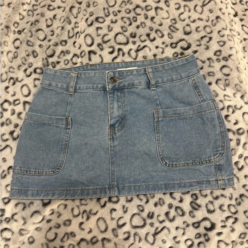 Low rise Denim skirt